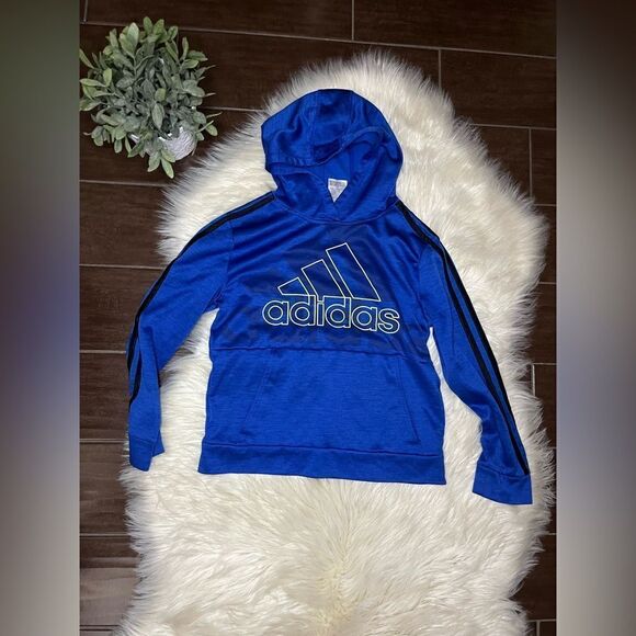 Adidas royal blue hoodie sz medium - Picture 1 of 3